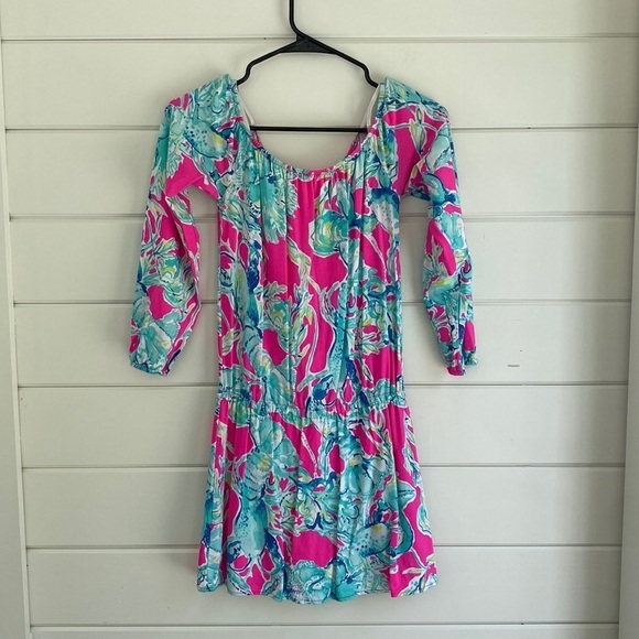 Lilly Pulitzer | Off the Shoulder Preppy Dress | Excellent Condition - Picture 2 of 9